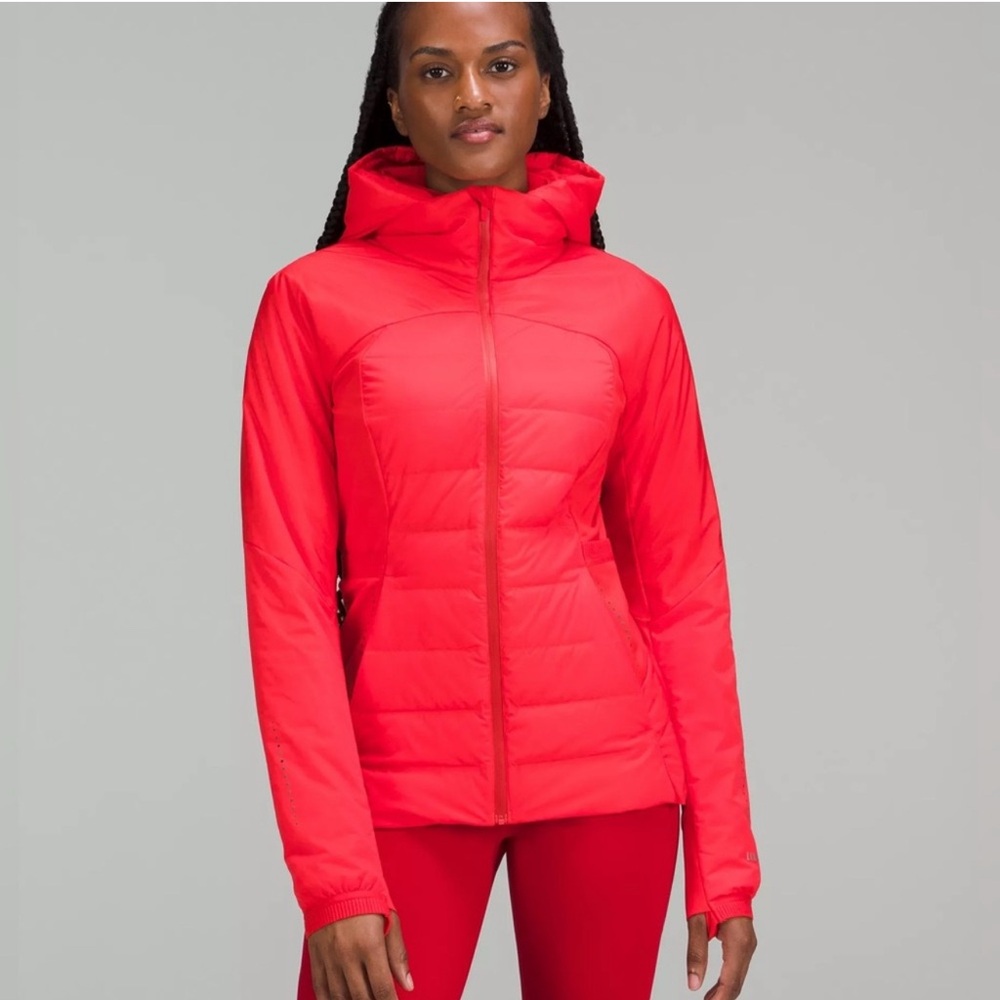 Like New! Lululemon Down For It All Red Puffer Coat size 6